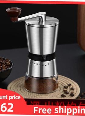 Manual Coffee grinder Stainless steel Burr milling咖啡磨豆机