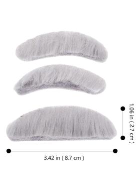 1 set of Simulation Beard False Eyebrow Funny Fake Mustache