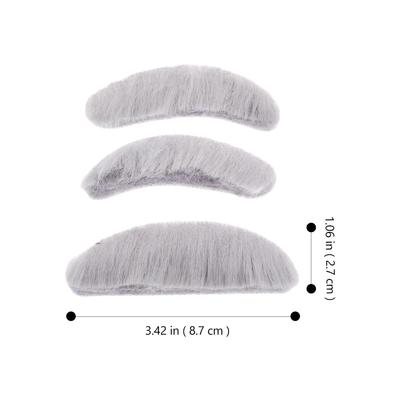 1 set of Simulation Beard False Eyebrow Funny Fake Mustache