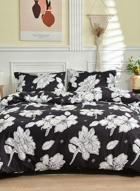 4pc bedding sets bedsheet duvet blanket cover pillowcase bed