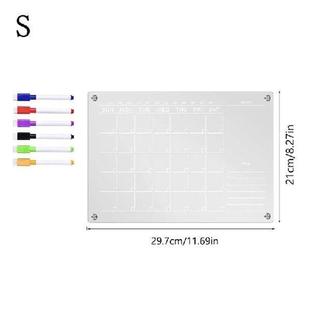 Clear Acrylic Fridge Magnet Sticker Calendar Board Planner