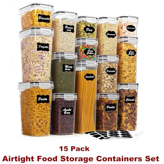 Airtight Food Storage Containers Kitchen Pantry Organization - 实物图