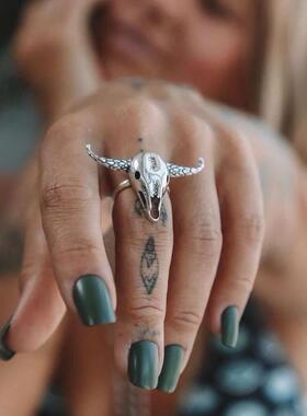 Bull head rings simple retro personality joint ring jewelry