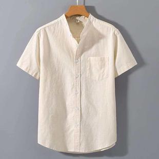 Men Shirt Summer Linen