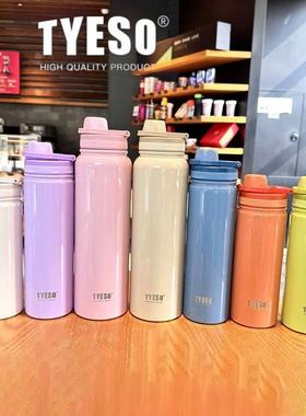 Tyeso Stainless Steel Thermal Water Bottle Portable Tumbler