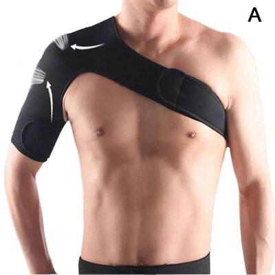 Gym Sports Care Single Shoulder Support Back Brace Guard Str