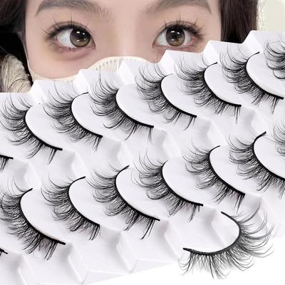 10 Pairs Eyelashes Natural False Makeup Fashion Eye Lashes
