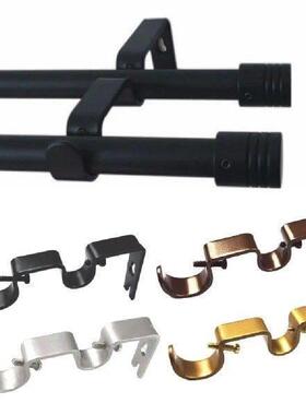 Durable Double Hang Curtain Rod Brackets Portable Home