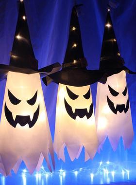Halloween hat colorful lights pendant decorationScene layout