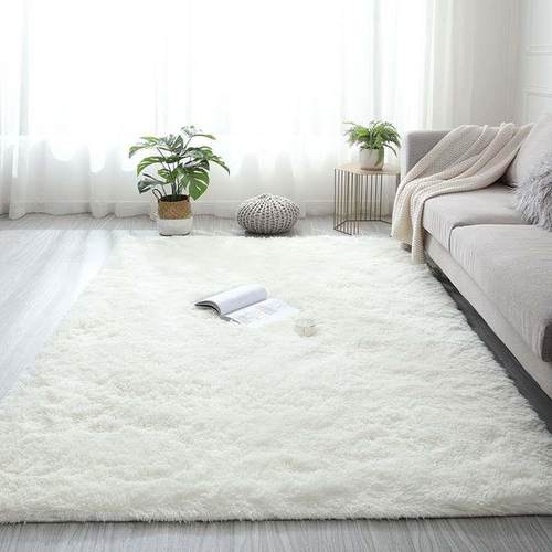 Plush Carpet Living Room Bedroom Fluffy Rug Floor Mat 地毯子