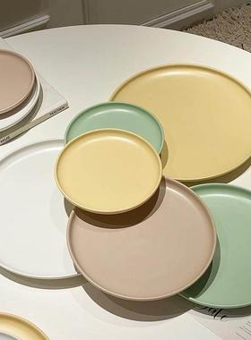 Ceramic dinner plate Round pizza plate Breakfast salad plate