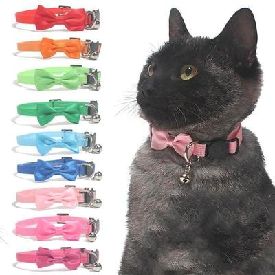 Cat Collar, Pet Collar, Pet Supplies Ornament Bow Nylon Bell