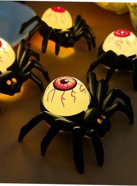 Halloween Decorations LED Candle Light Plastic Spider Skull