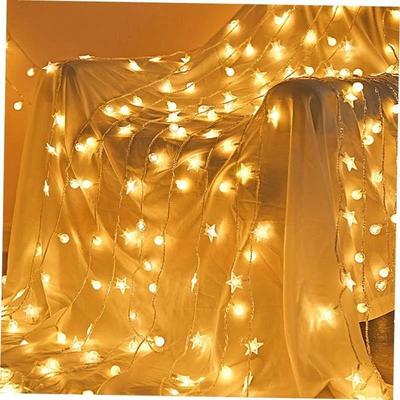 LED节日彩灯闪灯串灯满天星星五角星灯串万圣节Christmas lights