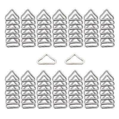 100Pcs 3.8cm Metal Triangular Rings Buckles for Trampoline