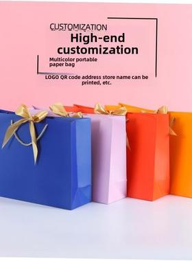 Paper bags custom bowknot tote bags custom gift bags