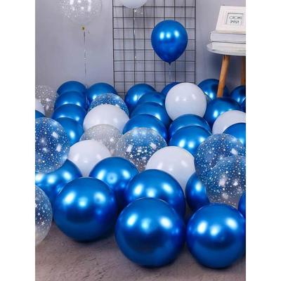 Balloon balloons decorate the scene set the birthday party