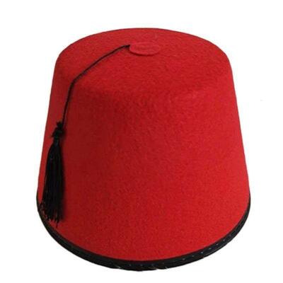 Red Fez Hat Traditional Moroccan Hat Tarboosh Hat Beanie Cap
