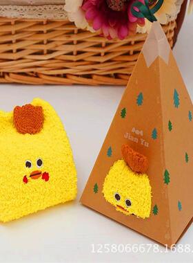 Coral wool socks with cartoon embroidery Christmas stockings