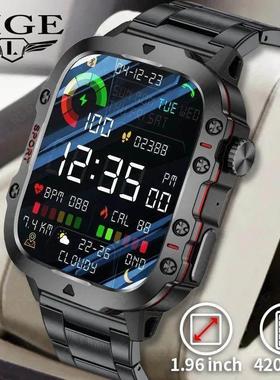 2025 Rugged Military Smart Watch Men Outdoor Watches lP68 Wa