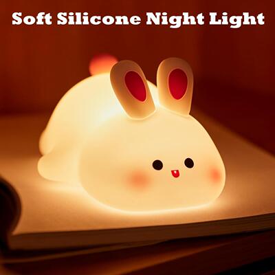 Soft Silicone Night Light Bedside Lamp Rechargeable