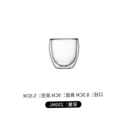 Glass Double Walled Heat Insulated Tea Cup coffee mug 玻璃杯