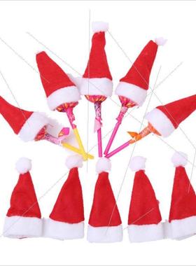 Christmas decoration mini Santa hat Christmas lollipop hat