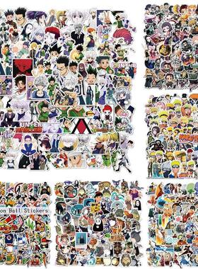 100pcs Cartoon Anime NARUTO Dragon Ball Kids Stickers