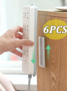 Wall-Mounted Holder Punch-Free Plug Fixer Self-Adhesi