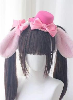 日系少女KC发饰布丁狗 大耳狗 玉桂狗美乐蒂帕恰狗礼帽lolita发箍