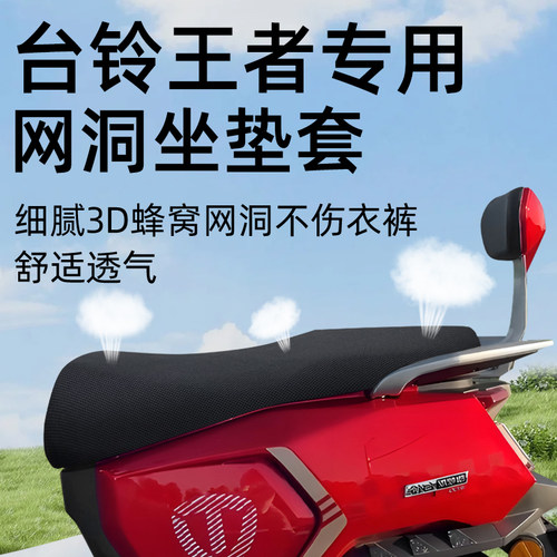 适用于台铃王者peo座套防晒网洞