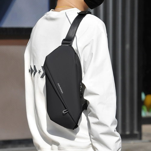 Мужская сумка через плечо, универсальная сумка на одно плечо, вместительная и большая нагрудная сумка для велоспорта, трендовая поясная сумка