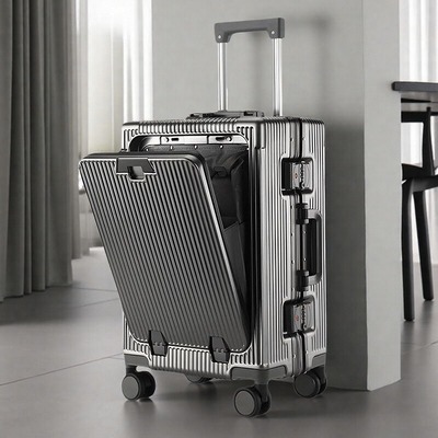 行李箱加厚结实耐用新款前置开口