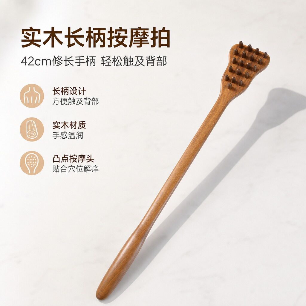 金丝檀痒痒挠长柄按摩拍打实木经络拍背部痒痒挠不求人穴位按摩器