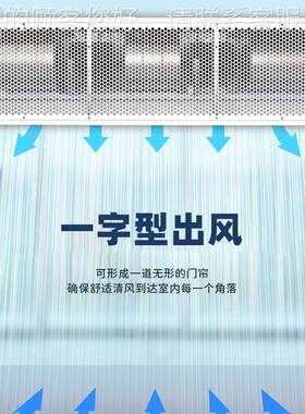节能业GDL离心风幕机商用门口帘空气2幕m工厂工车间大功率门头风
