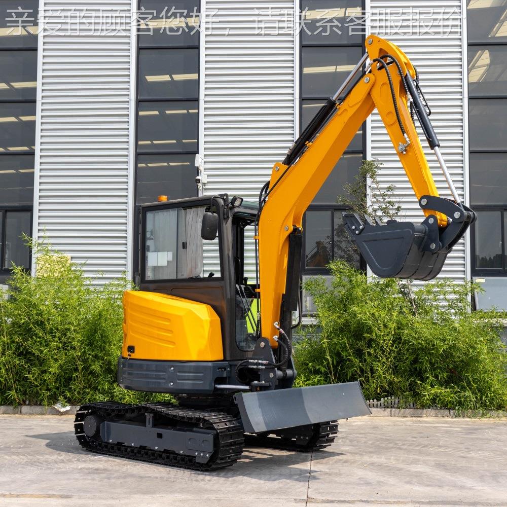 HT3无尾全机液压履带式挖掘 厂家直出HT08微型口欧美挖机5供 工程