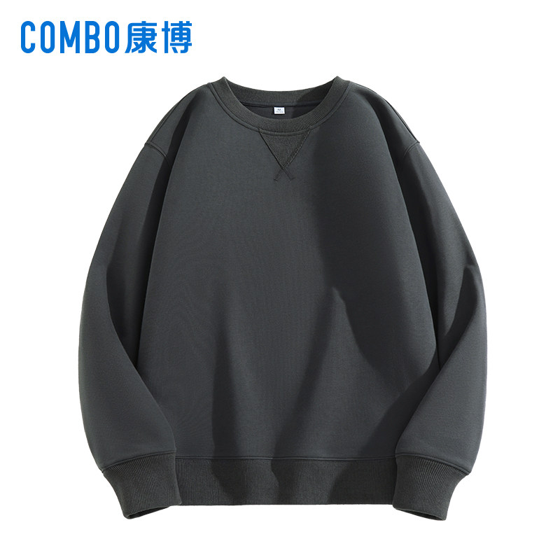 康博2025新款卫衣男2025新款运动男士圆领宽松重磅男款春秋潮流