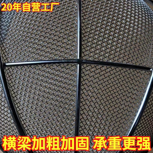 不锈钢过滤网筛芝麻捞油炸漏勺笊篱密网木把大漏网勺木柄炸篱勺