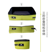 猫厕所特大号幼Z猫车载猫 猫砂盆超大号折叠外出便携式 新品 便携式