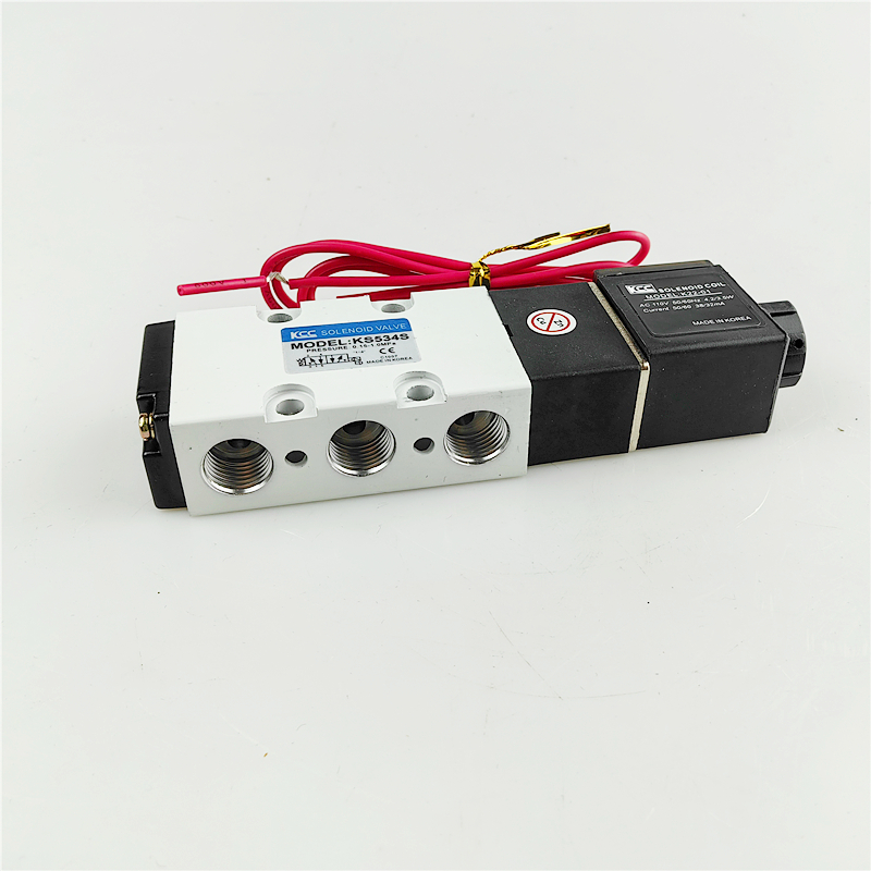 极速气动电磁阀KS534S AC220V DCE24V板式侧面AC110V按装换向阀现