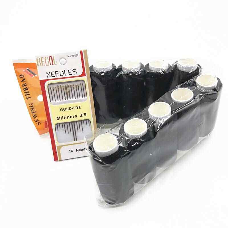 极速, sewing machine thread 402 color black Oand white house