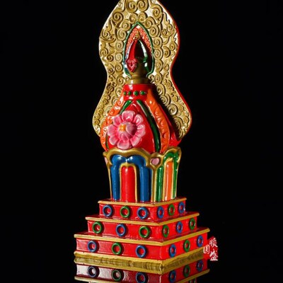 极速上师本尊空行总集朵玛  x树脂 彩绘藏传密宗供品 密宗供品 佛