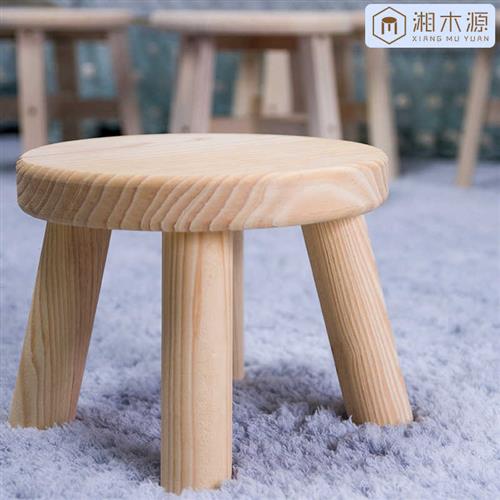 极速实木小凳子家用矮凳大人坐的小凳子换鞋凳儿R童小凳子圆凳踮