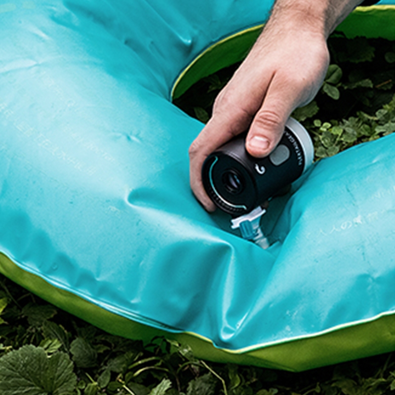 极速户外迷你打气l机露营睡垫帐篷电动可携式多功能充气抽气照明