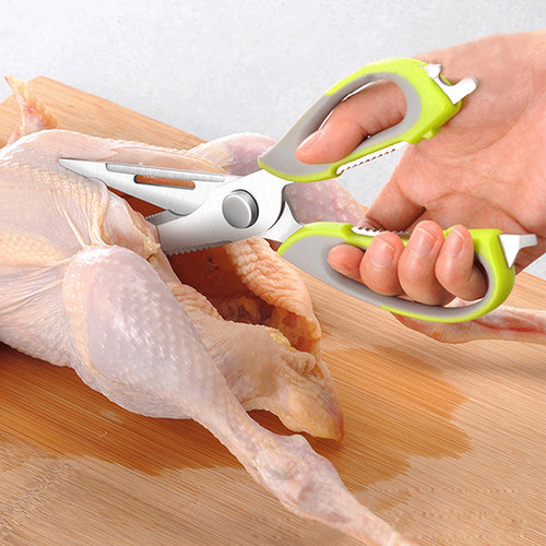 新品家用杀鱼剪j鸡骨烤肉神器多功能厨房剪刀大号不锈钢强力剪子