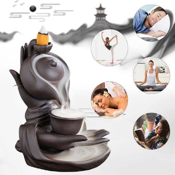 极速Aromatherapy Censer Relaxing Purple Sand PQurify Air Des
