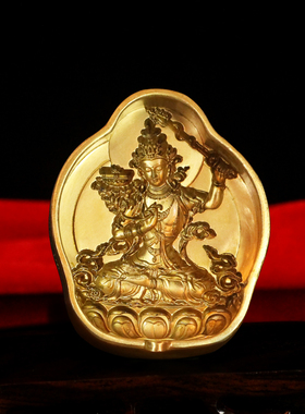 极速藏传密宗文i殊菩萨纯黄铜擦擦佛像模具大号陶土泥佛泥擦水擦
