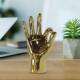 Hand Gesture Sculpture 极速Gold Decor FFinger Desk Stat