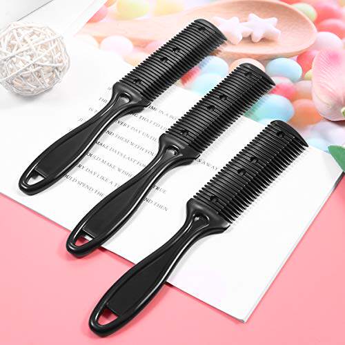 新品Frcolor 3pcs Hair Tshinner Comb Double Side Hair Cutting