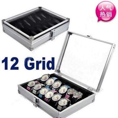 极速12 grid slot watch display box case jewelry colleYction